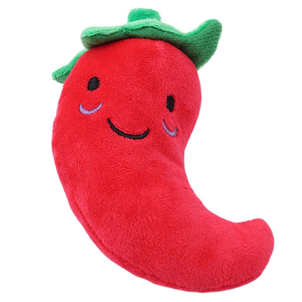 GoodDog Plush Vocal Pet Toy – Cartoon Fruit Design for Dogs & Cats