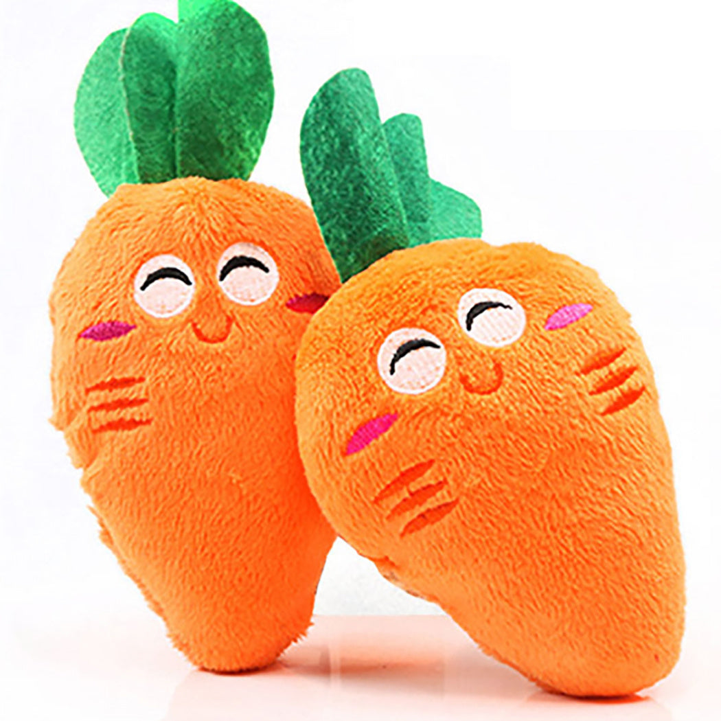 GoodDog Plush Vocal Pet Toy – Cartoon Fruit Design for Dogs & Cats