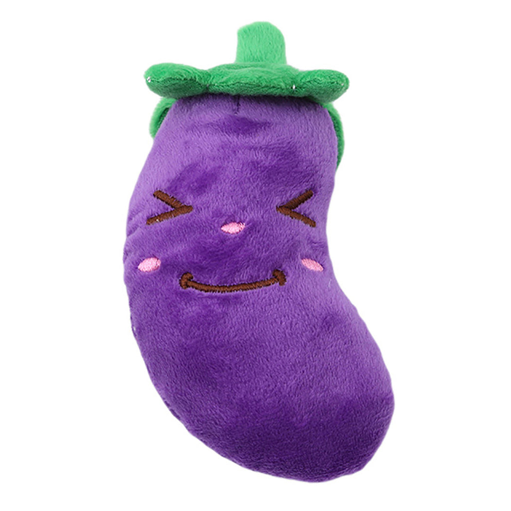 GoodDog Plush Vocal Pet Toy – Cartoon Fruit Design for Dogs & Cats