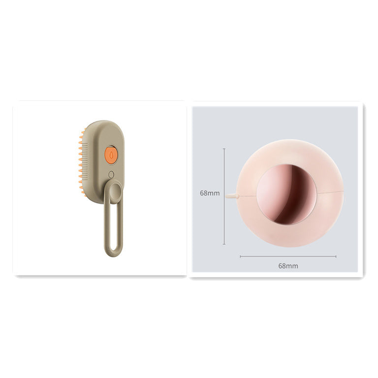 “3-in-1 Pet Steam Brush – Spray, Massage & Grooming Comb