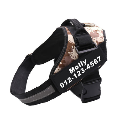 Personalized No-Pull Dog Harness – Reflective, Breathable, Adjustable Vest
