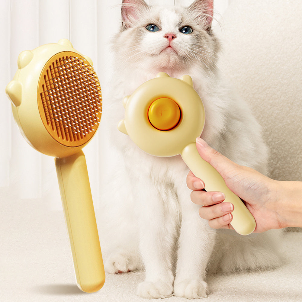 Pet Grooming Comb – Massage & Hair Removal Brush for Cats and Dogs