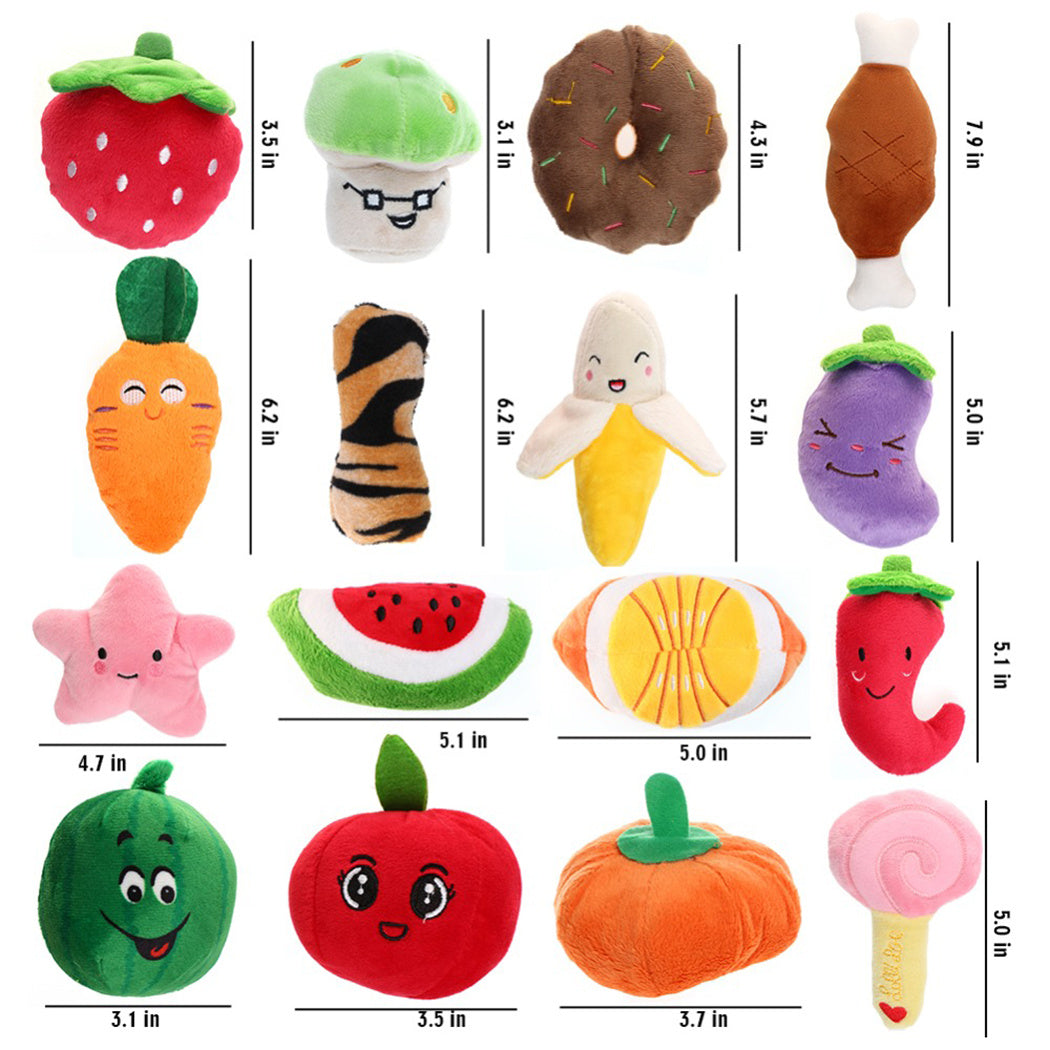 GoodDog Plush Vocal Pet Toy – Cartoon Fruit Design for Dogs & Cats
