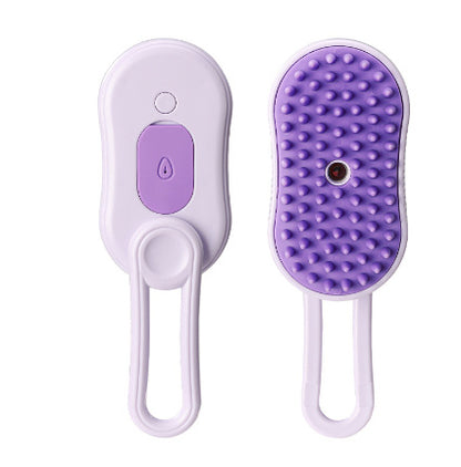 “3-in-1 Pet Steam Brush – Spray, Massage & Grooming Comb